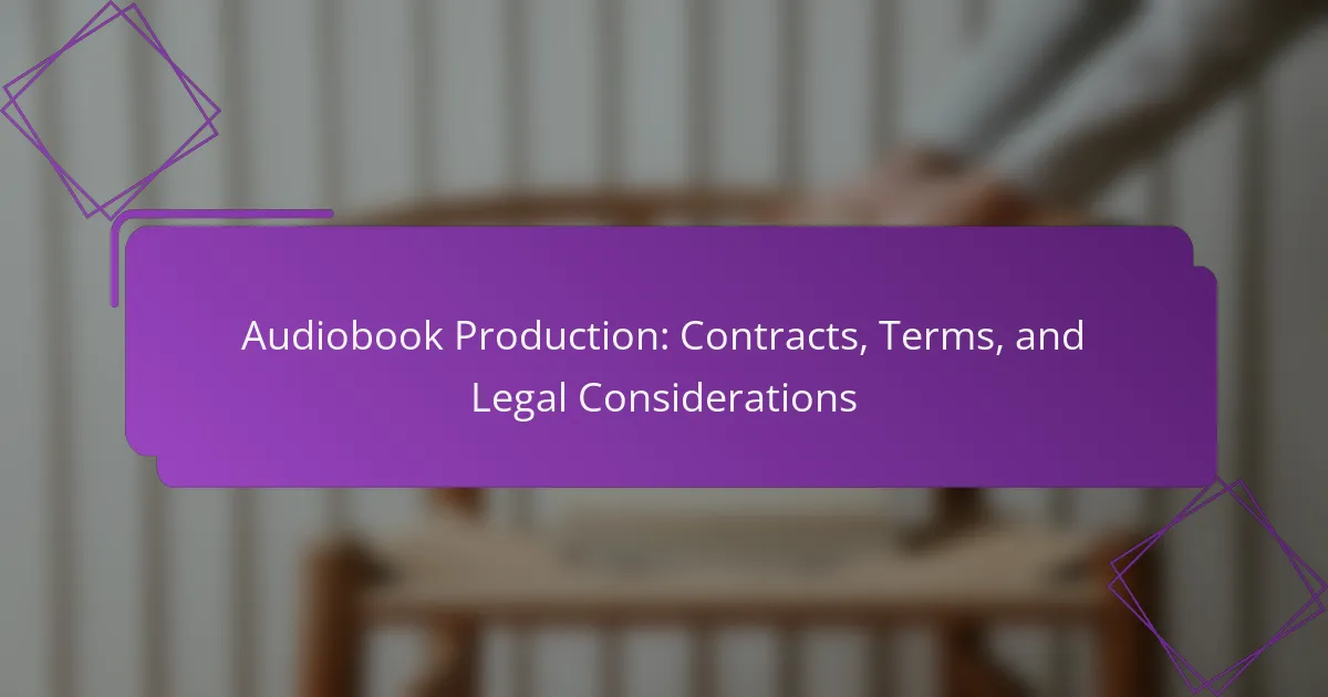 Audiobook Production: Contracts, Terms, and Legal Considerations