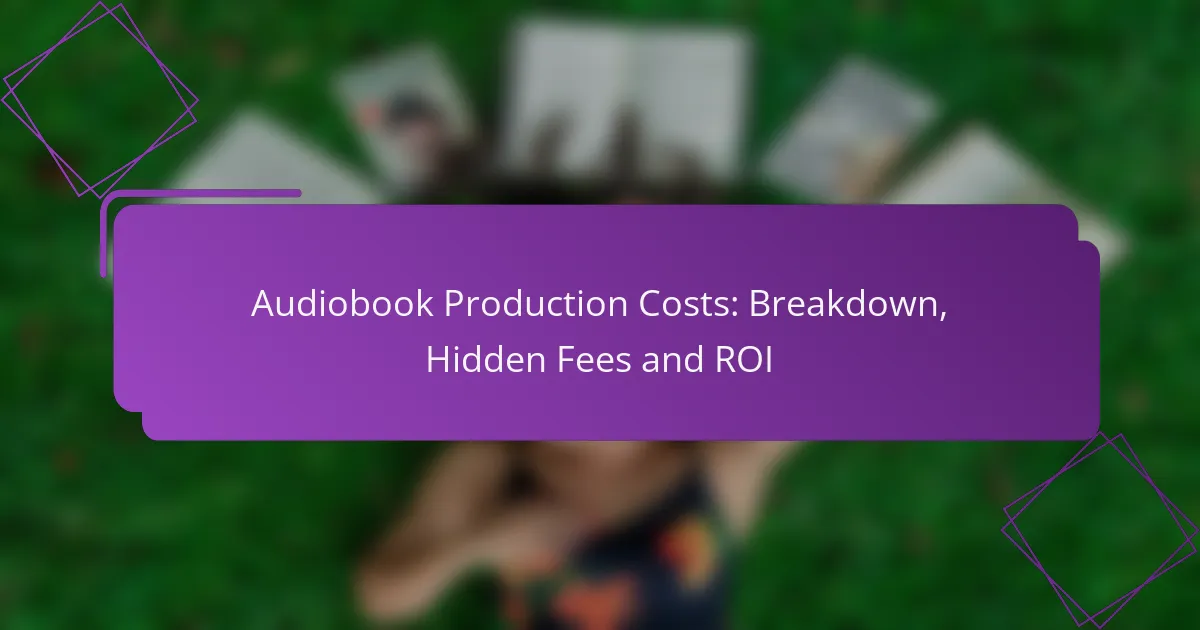 Audiobook Production Costs: Breakdown, Hidden Fees and ROI