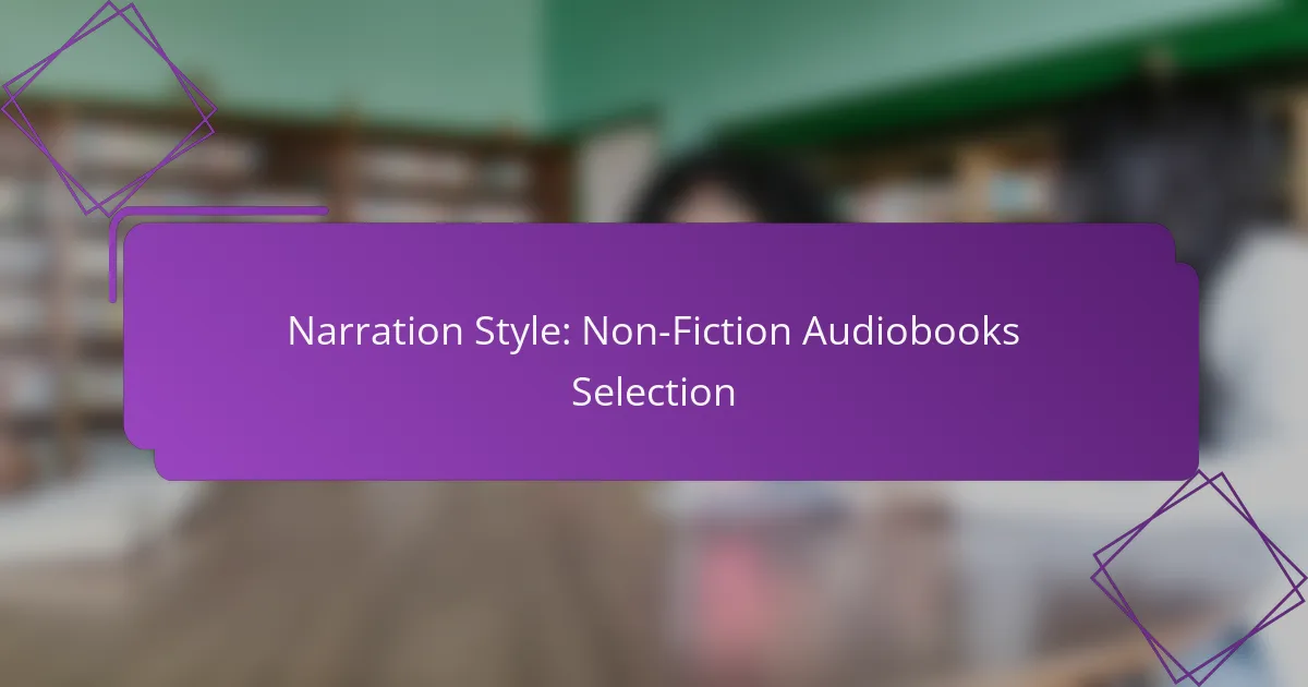 Narration Style: Non-Fiction Audiobooks Selection